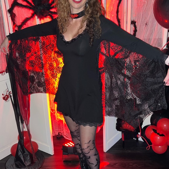 Sexy Bat Girl Costume Dress Small - Picture 6 of 6